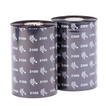 Ribon ZEBRA 2300, 110mm x 74m, Negru